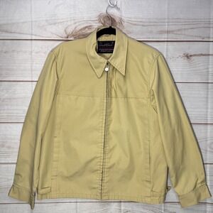 Vintage Arnold Palmer Weatherflight Robert Lewis Tan Harrington Jacket Mens 42R